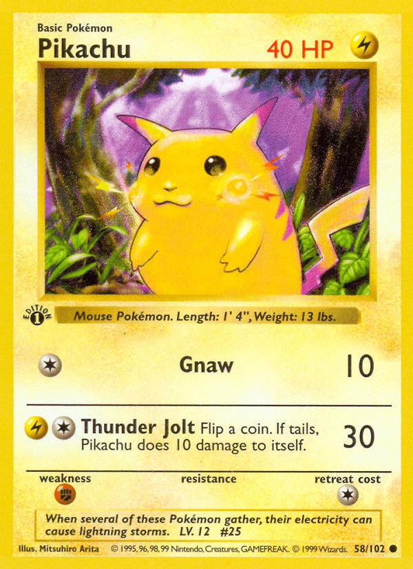 Pikachu #58/102