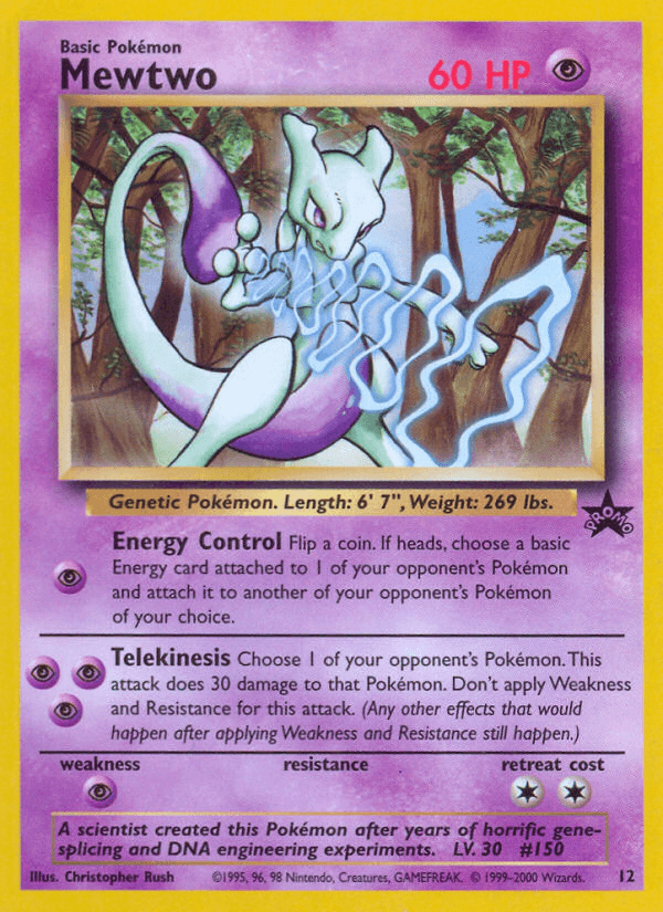 Mewtwo Wizards Black Star Promos