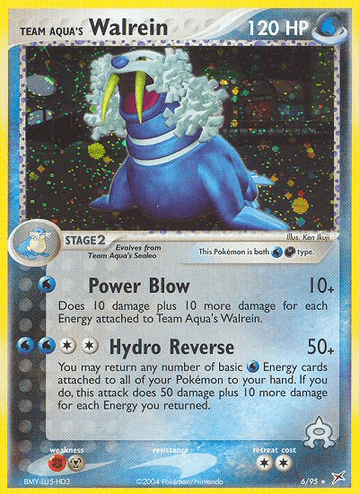 Team Aqua's Walrein #6/95