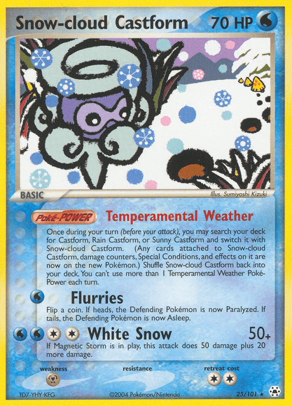 Snow-cloud Castform #25/101