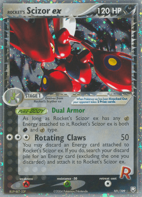 Rocket's Scizor ex #101/109
