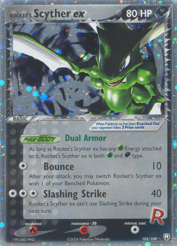 Rocket's Scyther ex #102/109