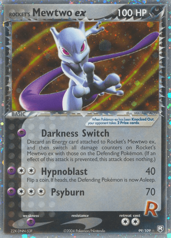 Rocket's Mewtwo ex #99/109