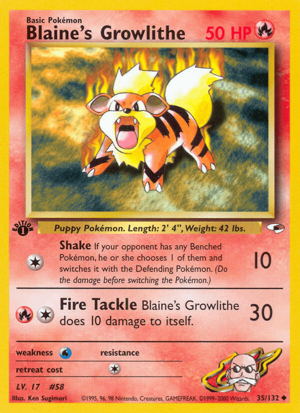 Blaine's Growlithe #35