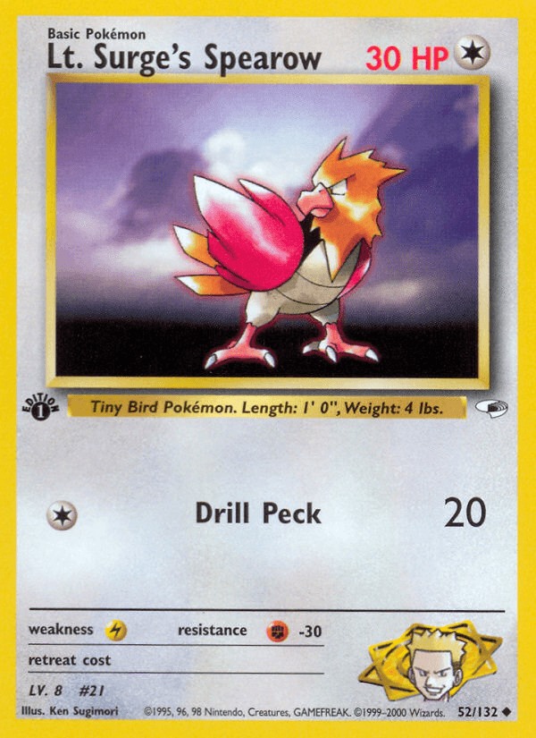 Lt. Surge's Spearow #52