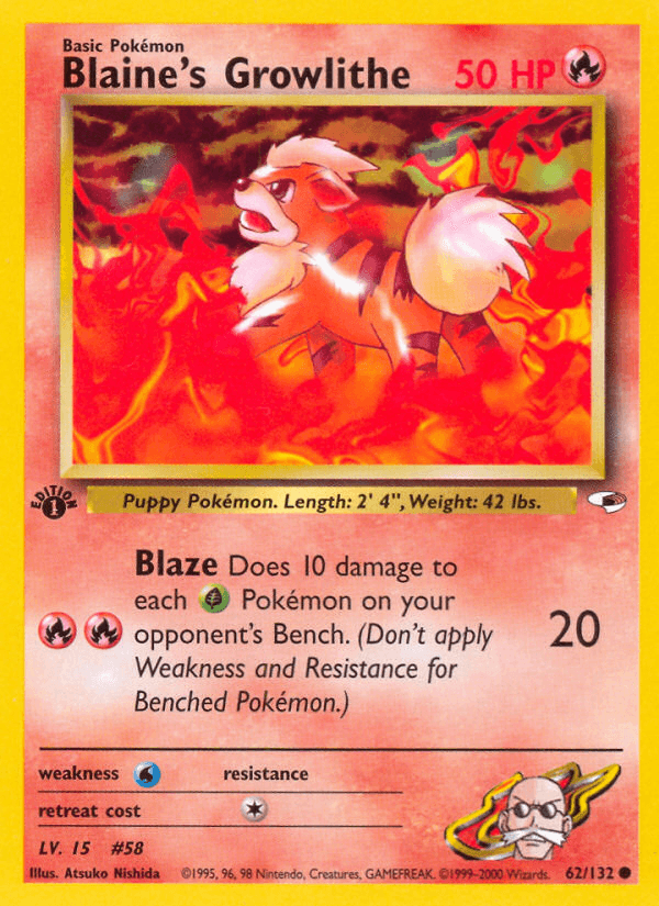 Blaine's Growlithe #62