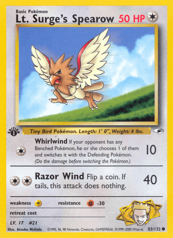 Lt. Surge's Spearow #83