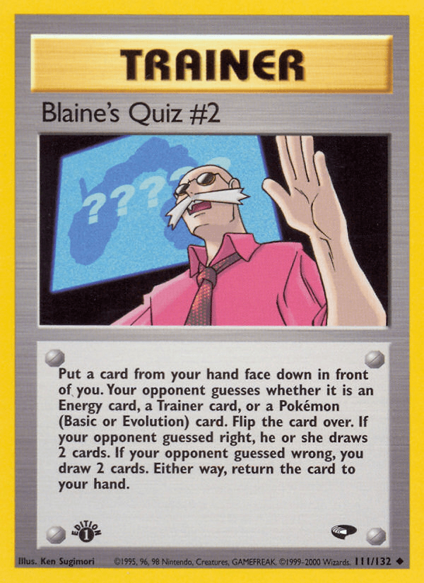 Blaine's Quiz #2 #111