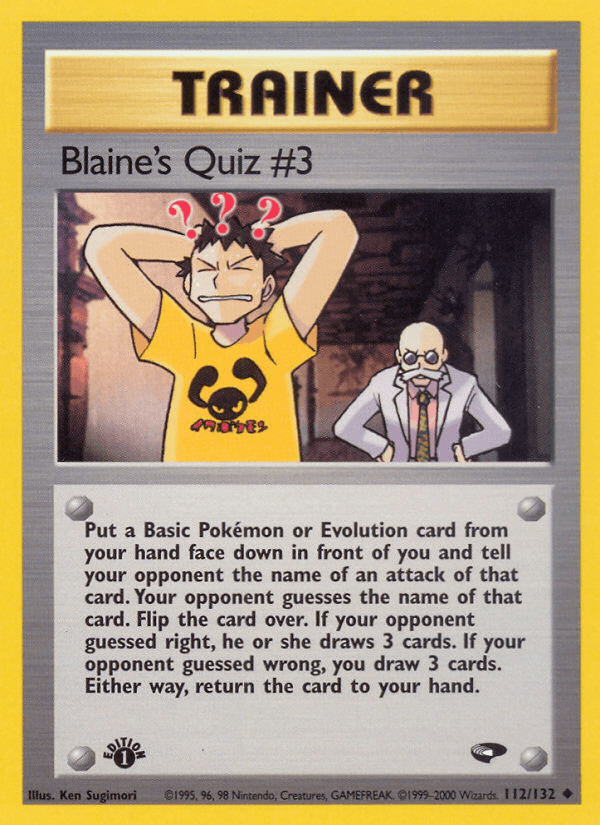 Blaine's Quiz #3 #112