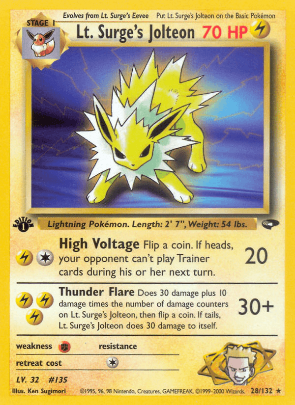 Lt. Surge's Jolteon #28