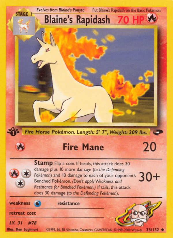 Blaine's Rapidash #33
