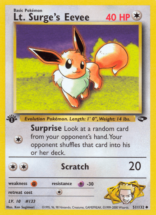 Lt. Surge's Eevee #51
