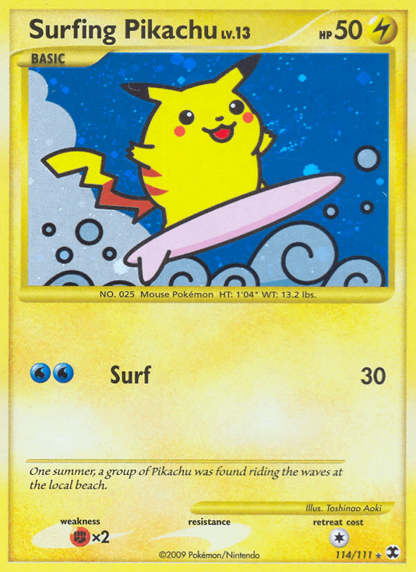 Surfing Pikachu #114/111