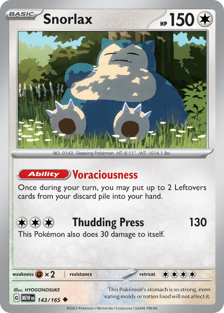 Snorlax #143/165