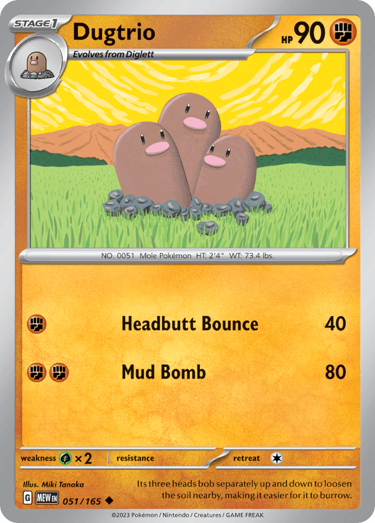 Dugtrio #051/165