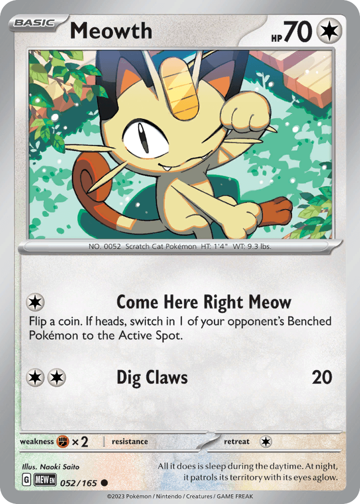 Meowth #052/165