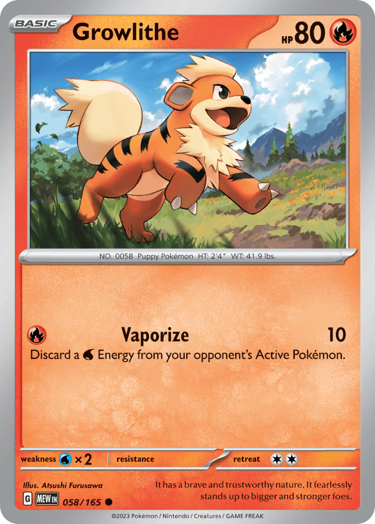 Growlithe #058/165